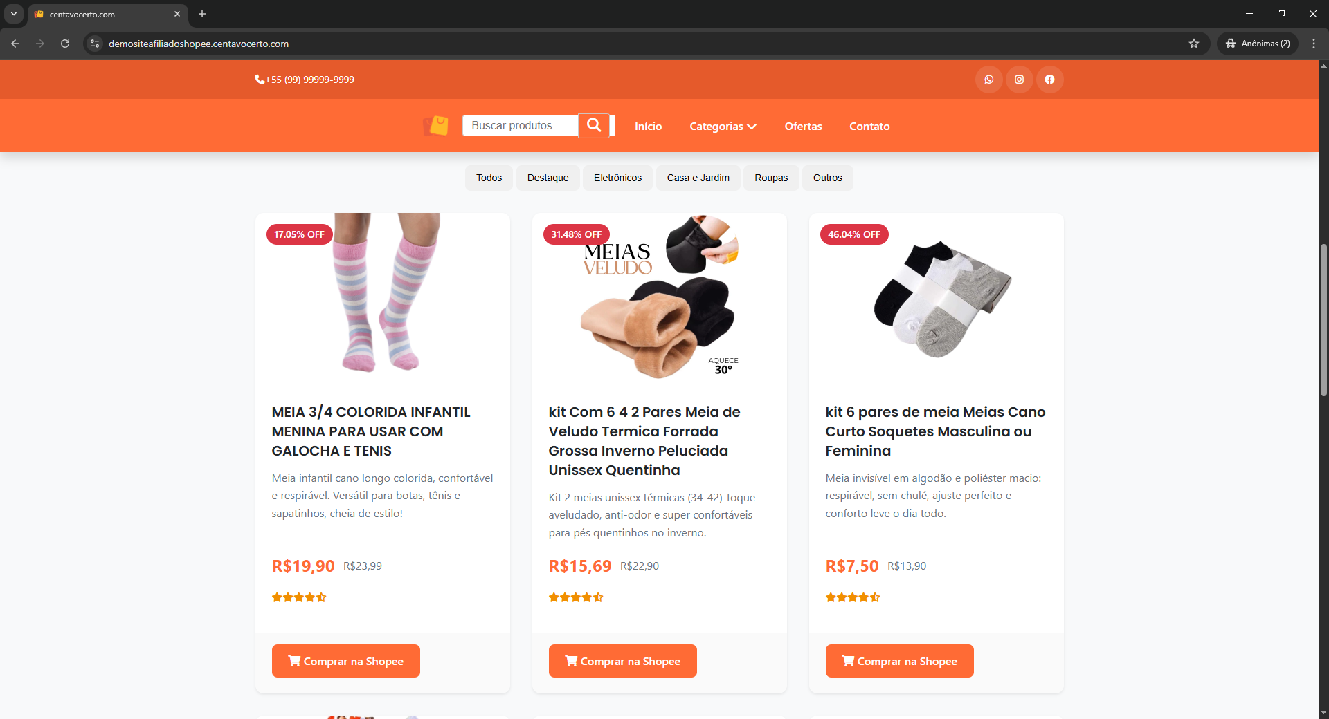 script site Afiliado Shopee 2026