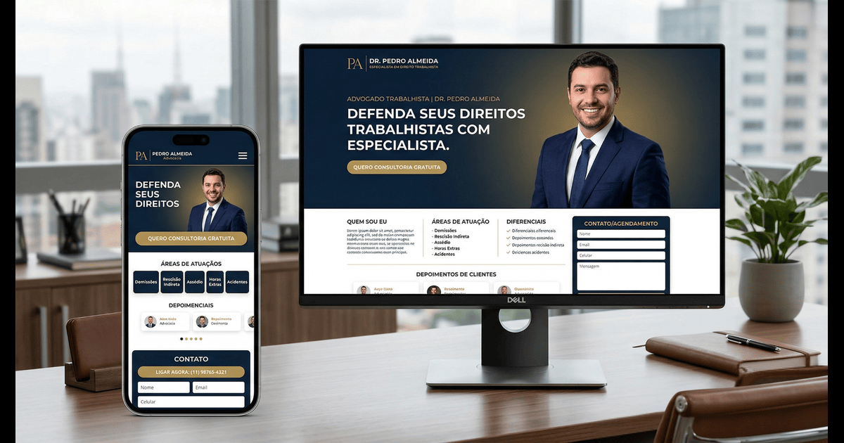 Landing Page Para Advogado Trabalhista: Como Atrair Clientes Pelo Google Sem Gastar Fortunas